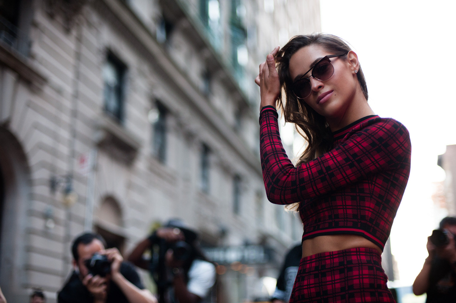 New York Fashion Week Streetstyle outside of Oscar de la Renta. Photo by Mauricio Calero