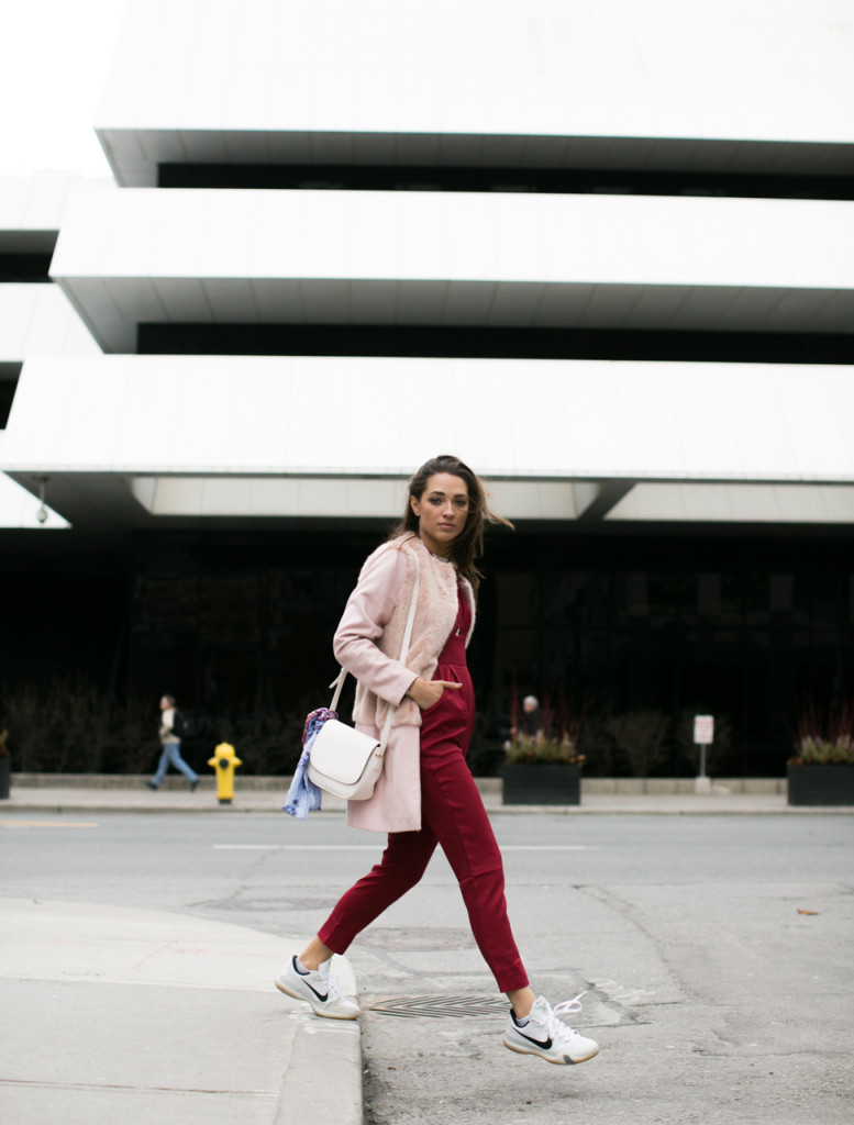 Streetstyle at Toronto Fashion Week F/W 16 wearing Mssman Jumpsuit. Photo by Samuel.Black