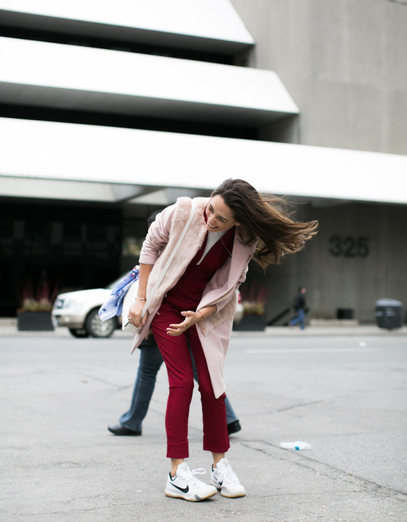 Streetstyle at Toronto Fashion Week F/W 16 wearing Mssman Jumpsuit. Photo by Samuel.Black