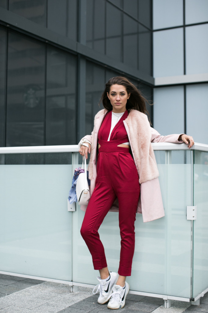 Streetstyle at Toronto Fashion Week F/W 16 wearing Mssman Jumpsuit. Photo by Samuel.Black