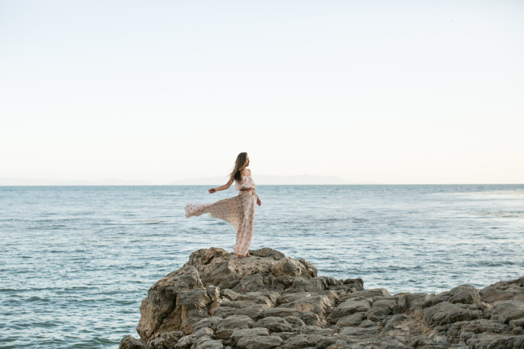 Treasure Hunting and Mermaid Practicing. Photos by Samuel.Black. Dress via Lovers and Friends x Revolve