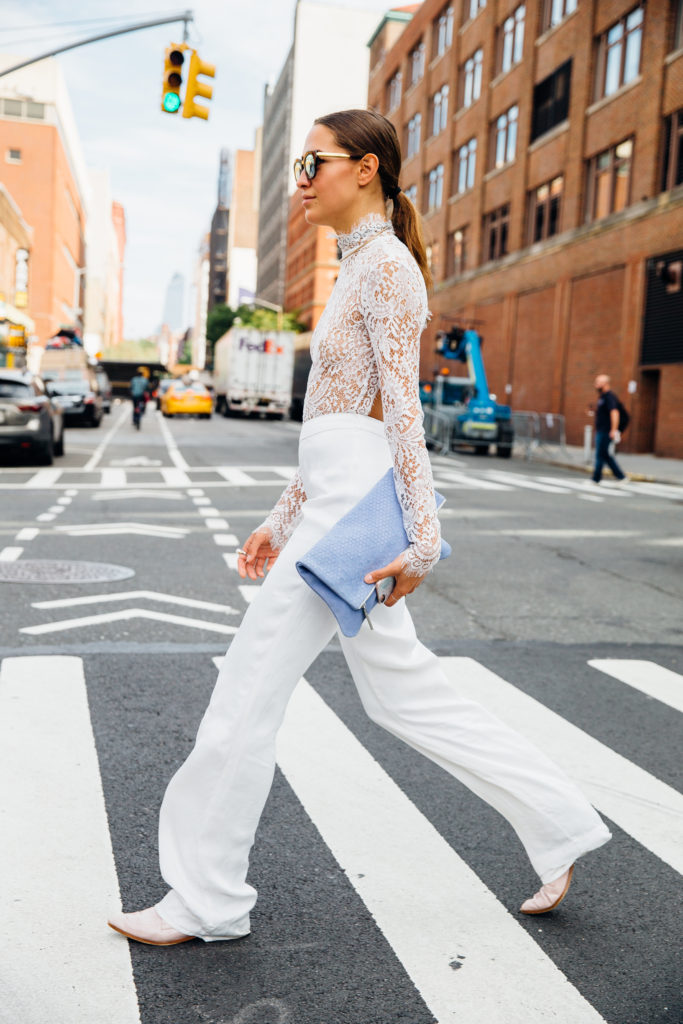 Xenia Mz NYFW spring summer 2017 Streetstyle day 3 outside of Jason Wu. Photo by Same Lee