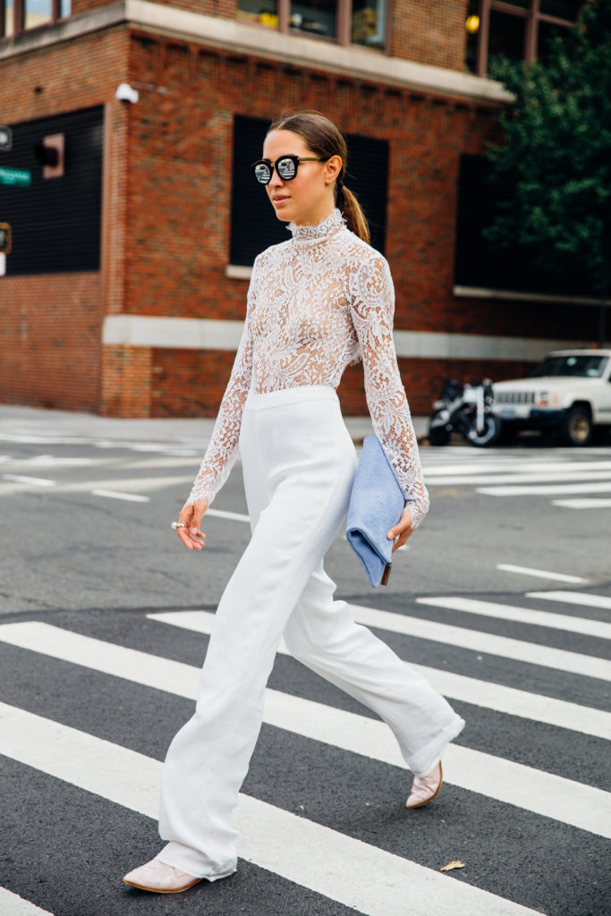 Xenia Mz NYFW spring summer 2017 Streetstyle day 3 outside of Jason Wu. Photo by Same Lee