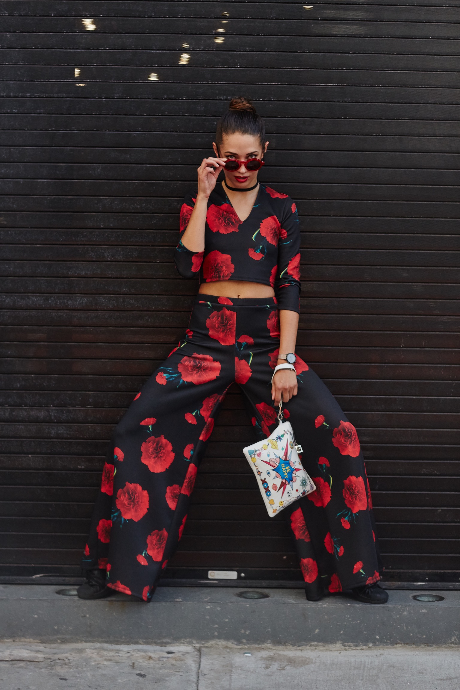 Xenia Mz streetstyle at NYFW after Christian Siriano SS17 show. Photographed by Scott Brasher