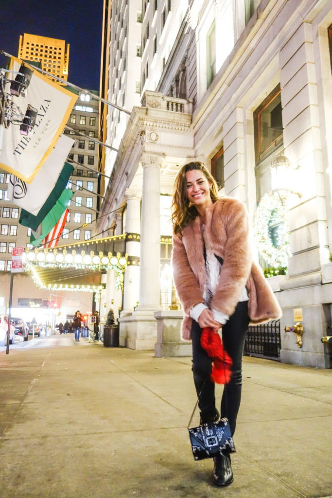 Xenia.Mz Russian Blogger Streetstyle Adventures in New York City During Christmas. Photo by Samuel.Black