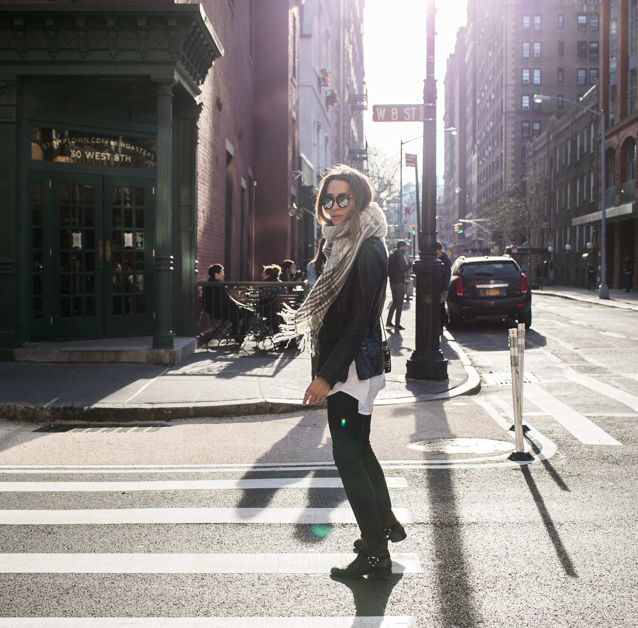 Xenia.Mz Russian Blogger Streetstyle Adventures in New York City During Christmas. Photo by Samuel.Black