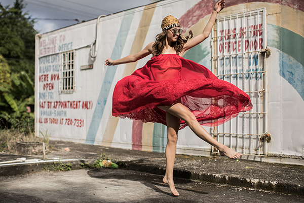 Adventures in St. Lucia. Blogger Xenia Mz photographed by Samuel Black