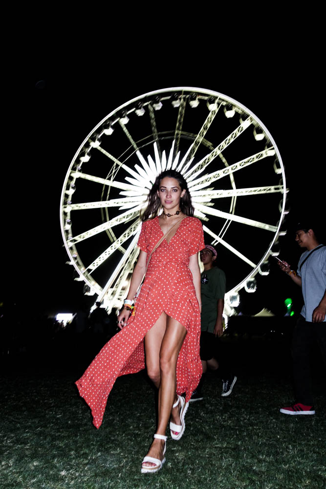 Coachella 2017 Weekend 1 festival fashion style seen on blogger model Xenia.Mz. Photos by Samuel Black