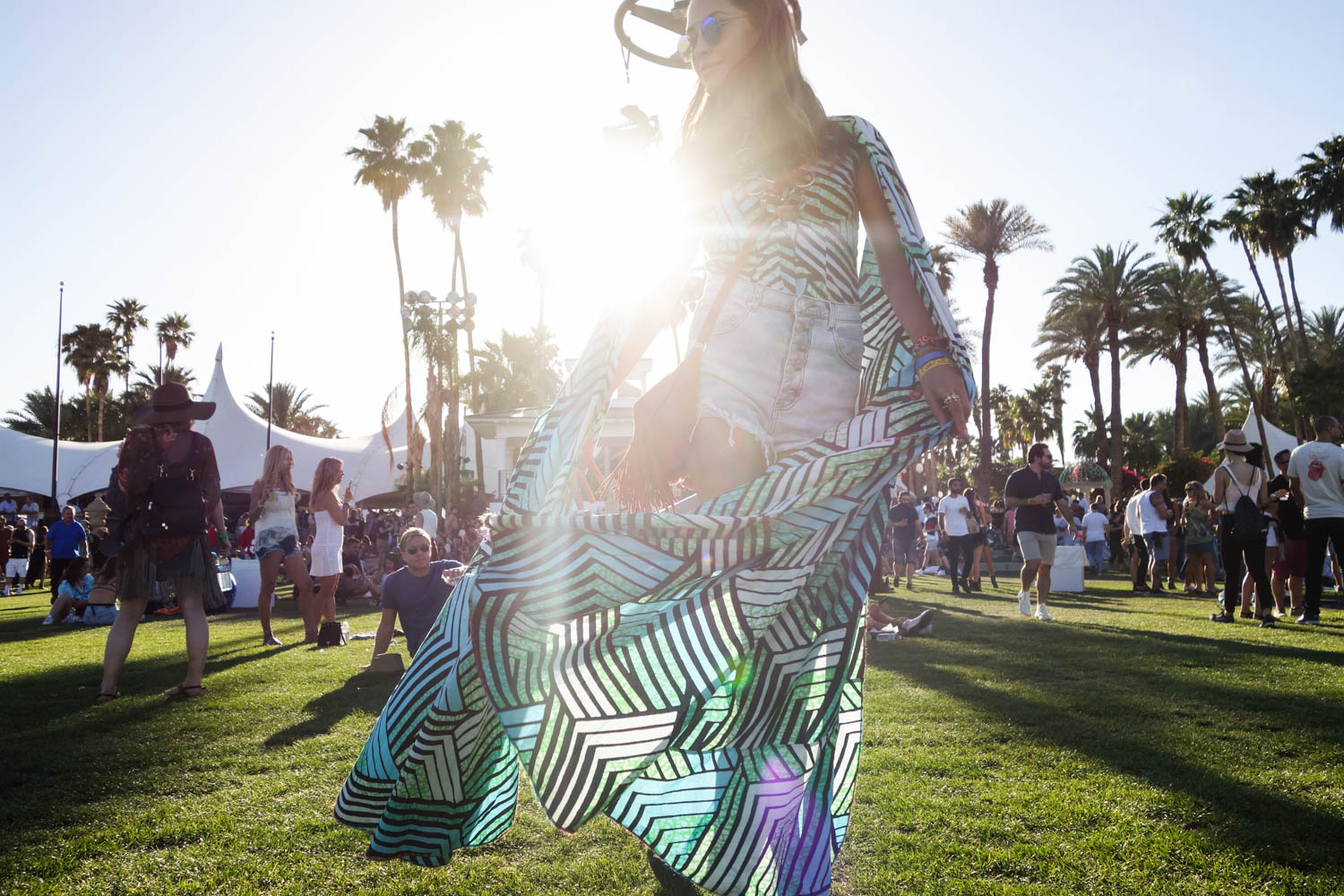 Coachella 2017 Weekend 1 festival fashion style seen on blogger model Xenia.Mz. Photos by Samuel Black