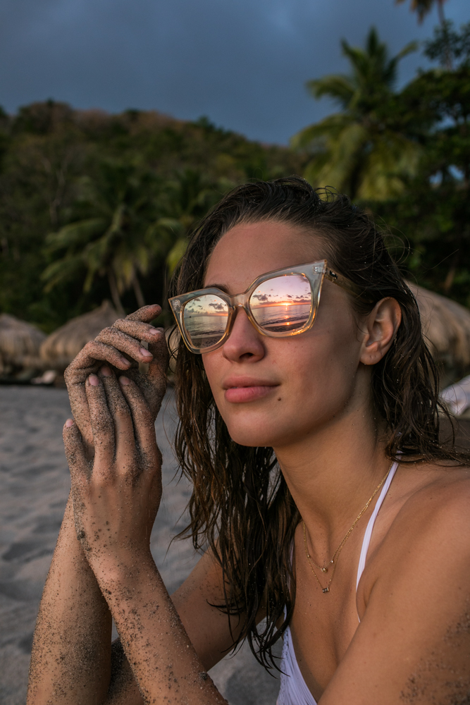 Adventures in St. Lucia. Blogger Xenia Mz photographed by Samuel Black