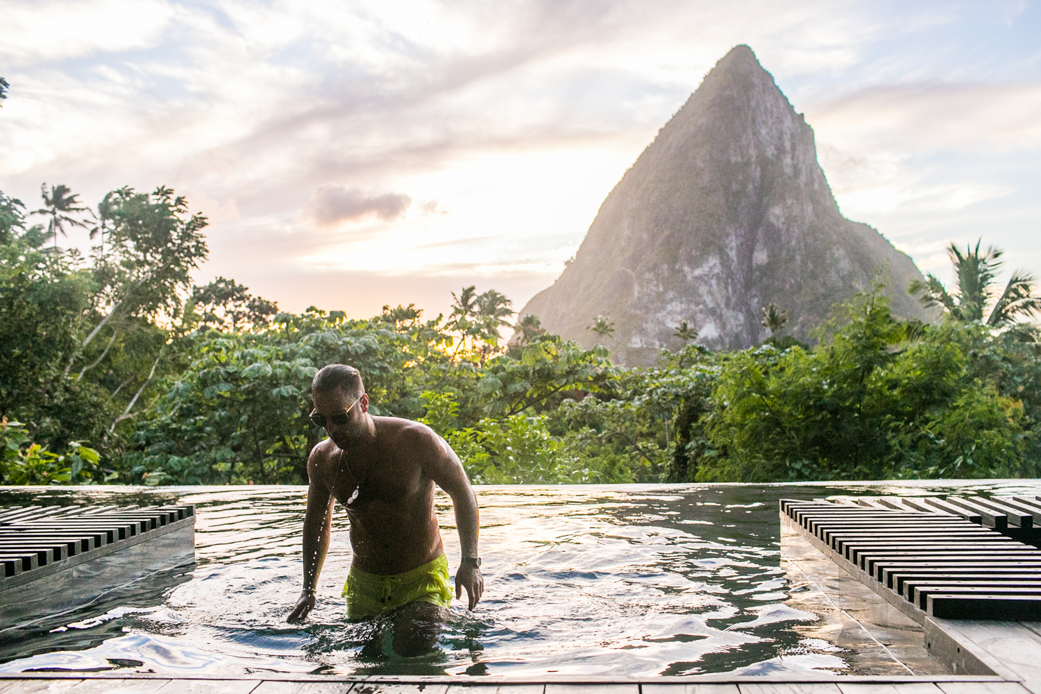 Adventures in St. Lucia. Blogger Xenia Mz photographed by Samuel Black