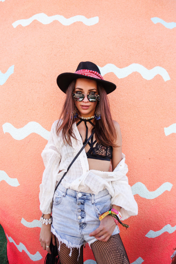 Coachella 2017 Weekend 2 festival fashion style seen on blogger model Xenia.Mz. Photos by Samuel Black