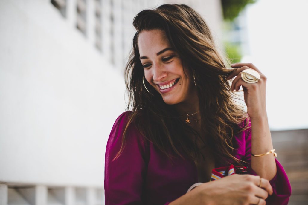 Model blogger Xenia streetstyle fashion in Miami. Photographed by Jeff Thibodeau